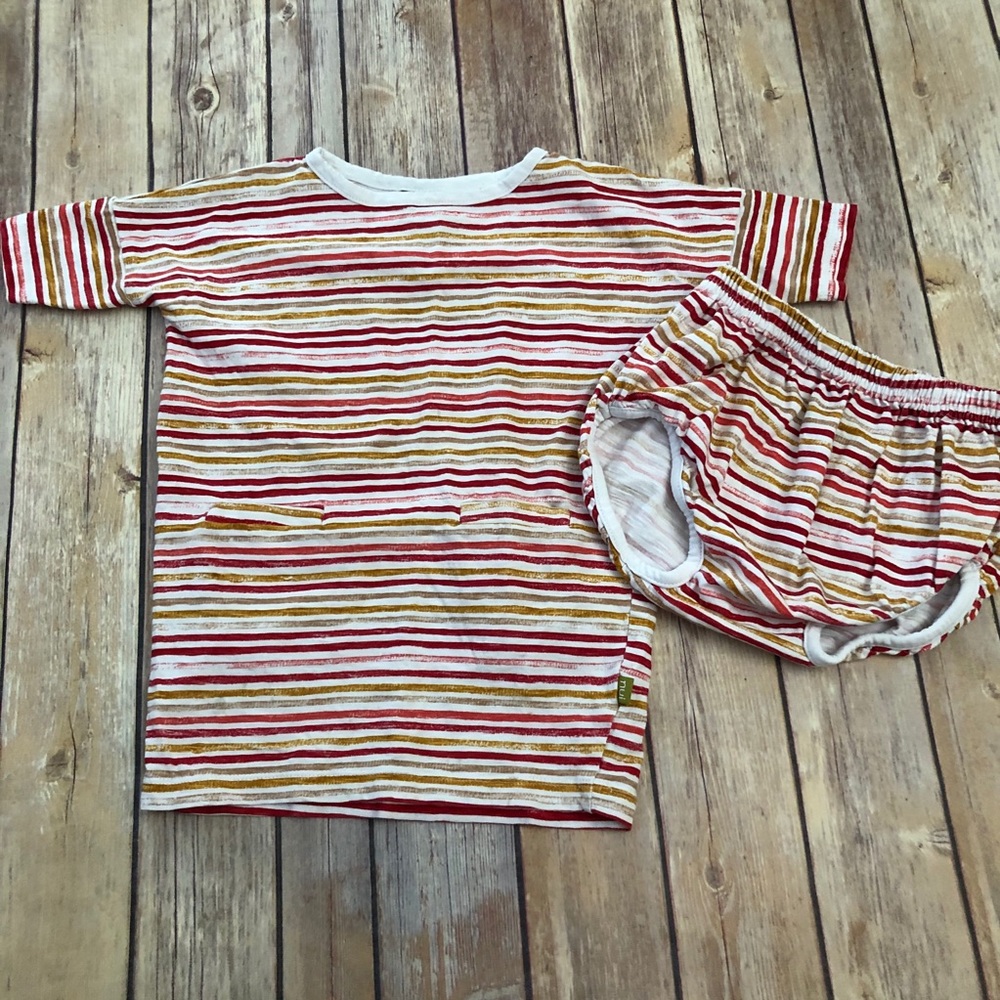 Nui striped tee dress